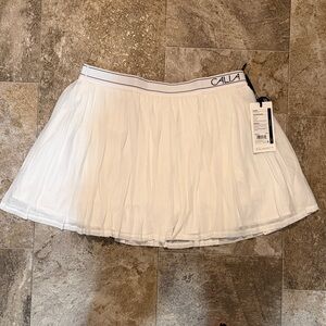 NWT Calia Women's White Tennis Skort | Sz L